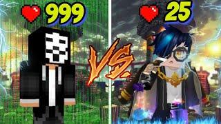 RIXU Vs Hacker!!  Can I Kill Flying Hacker? || Insane Fight [Blockmango Bedwars]