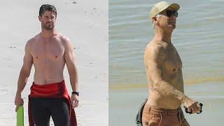 Chris and Liam Hemsworth's HANDSOME father Craig shows off his FIT physique in Byron Bay