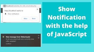 Show Notification using JavaScript | how to show desktop notification using JavaScript #new 2021