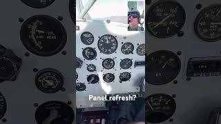 #Oldschool with a touch of modern? #cessna #vintage #warbird instrument panel update?
