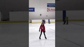 Abby's first ice skating lesson