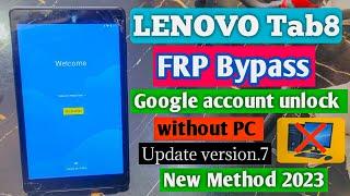 All LENOVO Tab 8 FRP Bypass Lenovo TB8304F1 frp bypass without PC new update version