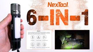 NexTool 6-in-1 flashlight - 1000 lumens - Type-C charging - Powerbank - side light - Only $25.99