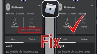 Исправить ошибку Roblox, которая не может отправить запрос на добавление в друзья |   друзья.roblox