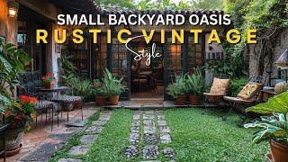 Transform Your Small Backyard into a Rustic Vintage Oasis!