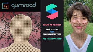 Skin Texture and Face Texture: Spark AR Studio v114 (Project on Gumroad)