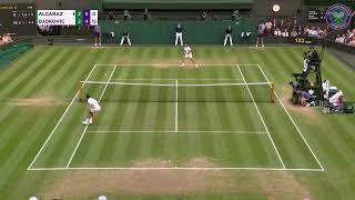 Carlos Alcaraz's CLUTCH lob against Novak Djokovic in Wimbledon Final | Wimbledon 2023