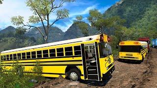 El PEOR ACCIDENTES De Dos BUSES ( Blue Bird ) EN HONDURAS Carreteras Extremas Mods 1.49