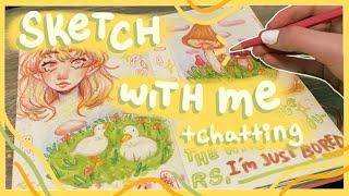 SKETCH WITH ME | taking about art block, motivation, tracing and more // Sketchbook Sunday #3