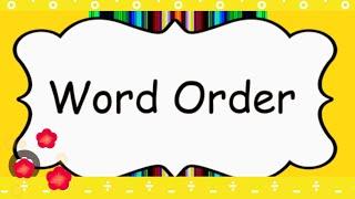 Order Of Words / Sentence Structure || English Grammer || BY LETSINSPIRETHEWORLDWITHME ️️️️||