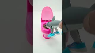 Satisfying with Unboxing Toy Doll & Cleaning Room & Toilet Pink Toy ASMR Videos