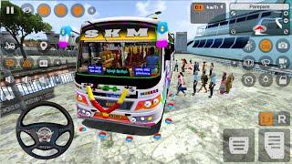 NEW SKM FULLY LIGHTING BUS MOD BEST GAME BUS SIMULATOR GAME PESENJER DROP GAME