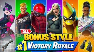 Winning With *EVERY* Season 4 BONUS Style in Fortnite!