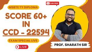 Score  60+ in CCD | Session - 3 | MSBTE SEM 5 CCD - 22594 | TY DIPLOMA