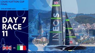 Louis Vuitton Cup Final Race 11 | INEOS Britannia vs Luna Rossa Prada Pirelli | Full Replay