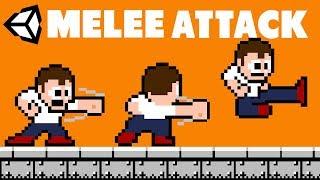 2D Game Dev Tutorial -  Melee Attacking in Unity (Sprites included)