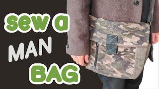 Sew a Man Bag: Easy Derek Messenger Bag Tutorial | New Unisex Pattern by KiteCo.Creates