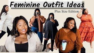 Feminine Fall Outfit Ideas | PLUS SIZE EDITION | Fall Fashion 2021