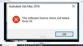 The Software Licence Check Out Failed Error 20