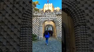 Pena Palace, Sintra during sunset is magical ️ #shorts #lisbon #sintra