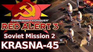 Red Alert 3 - Soviet Mission 2 Krasna-45 - Hard Difficulty - EASY METHOD!