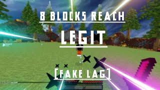 How to get 8 blocks reach legit(Free fake lag) Lunar Client / Az Launcher / Badlion Client...