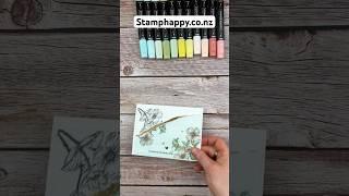 Stamp, Tear, and Color! #diy #stampingfun #handstampedcards #greetingcard #papercraft #diy #blends