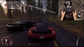 PS5 - The Crew 2 Top Speed FERRARI 488 PISTA a 475 km/h | Logitech G29+TH8A manual+clutch! 4K