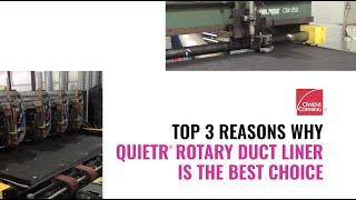 Top 3 Reasons Why QuietR® Rotary Duct Liner is the Best Choice