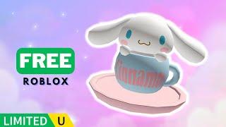 FREE LIMITED UGC | How to get Cinnamoroll Tea Cup Hat in My Hello Kitty Cafe on Roblox