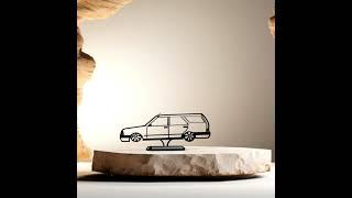 İtaly Retro Wagon Car Model | 80s-Inspired Long Roof Desk Decor | Classic Estate Auto Art for