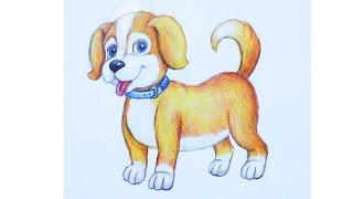 Уроки рисования. Как нарисовать щенка how to draw a cute puppy | Art School