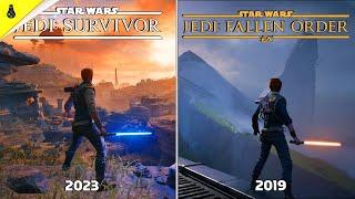 Star Wars Jedi Survivor vs Fallen Order - Details and Physics Comparison