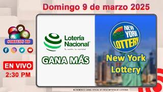 Lotería Nacional Gana Más y New York Lottery en VIVO │Viernes 7 de marzo 2025  – 2:30 PM