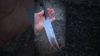 кованый пчак с рукоятью из мореного дуба(2500 лет) #knife #кованыйнож #кухонныеножи