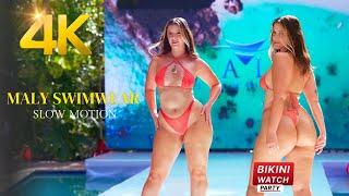 The Best Fashion Model Of Maly Swimwear Show ( 4K )| Miami Swim Week 2024