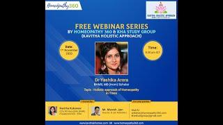 Webinar Series On Homeopathy: A Holistic Healing By Homeopathy 360 & KHA Study Group
