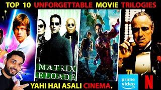 TOP 10 BEST MOVIE TRILOGIES Hindi (YAHI HAI ASALI CINEMA) | Netflix | Amazon Prime Video | godfather