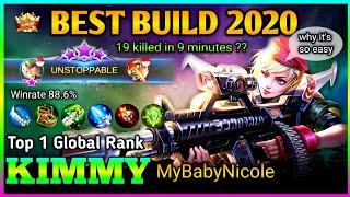 KIMMY BEST BUILD 2020 | KIMMY TOP 1 GLOBAL 2020 RANK BY MyBabyNicole