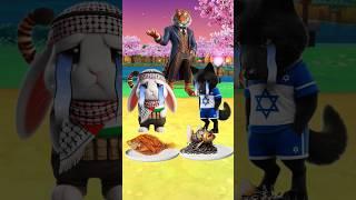 Picking food for the rabbit and the wolf ,do you agree? #animation #cartoon #comedy