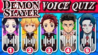 DEMON SLAYER VOICE QUIZ ️ Guess the Character Voice | Kimetsu no Yaiba Season 4 Quiz!