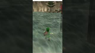 Ocarina of Time - Link treading water  #ocarinaoftime #zelda #jabujabu #botw #oot #shorts