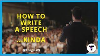 Tongal "How To Write A Speech" TongiesV