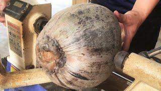 Wood Turning Ideas in 2023 - The Perfect Transformation from A Dried Coconut to A Valuable Object