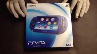 Sapphire Blue Playstation Vita Console Unboxing