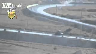 FSA tank hunter gets a hit on SAA T 62, with 9M113 ATGM  Qalamoun Sept 11th, '13)