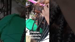 Children hair for Christmas #hairstyle #christmas #hairstyle #children