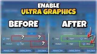 LATEST UPDATE | HOW TO ENABLE THE REAL ULTRA GRAPHICS AND ULTRA REFRESHRATE IN MOBILE LEGENDS 2023