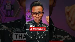 EASY THAI TUTORIAL: How to say  A MESSAGE for Beginners & Travelers #shorts #learnthai #thai
