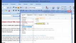 Creating Custom Number Formats in Excel VBA & using the Number Format Property